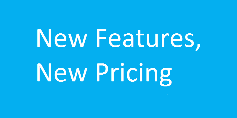 New Features New Pricing New Features New Pricing